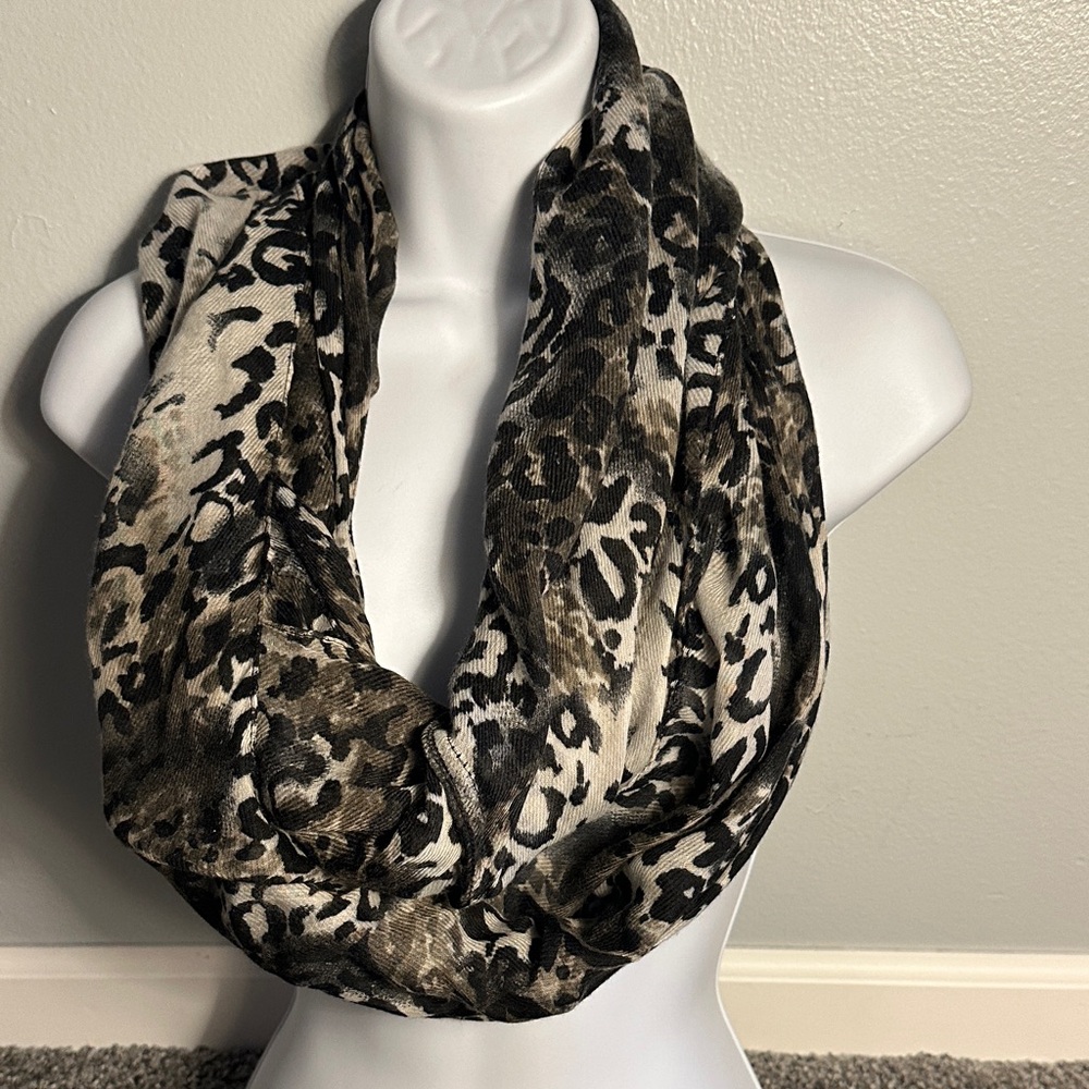 Leopard Print Infinity Scarf